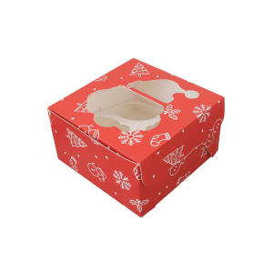 Cake Boxes Christmas | Window Xmas Dessert Boxes
